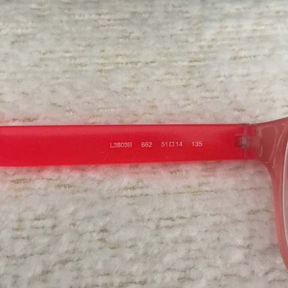 Lacoste glasses frames - kids frames - pink. - Picture 3 of 6